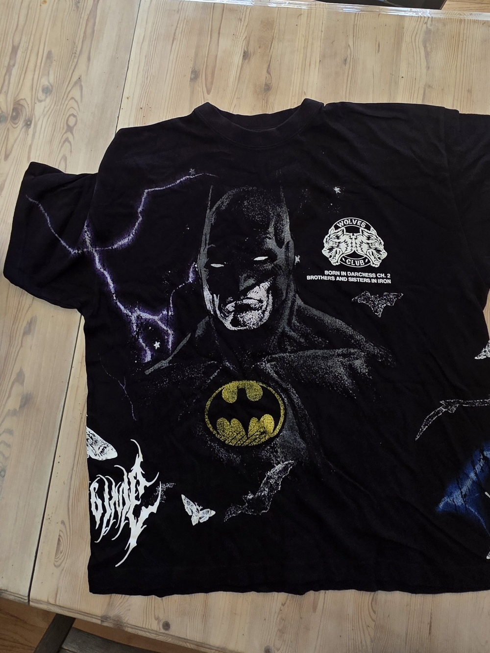 Darc Sport x DC Batman Side by Side Graphic T-Shirt Black Size XL New